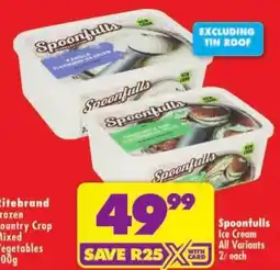 Shoprite Spoonfuls Ice Cream offer