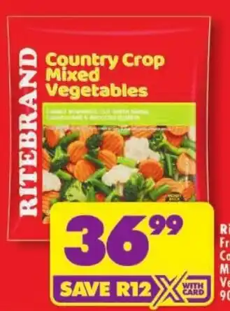 Shoprite Ritebrand Country Crop Mixed Vegetables offer
