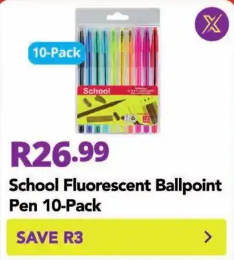School Fluorescent Ballpoint Pen