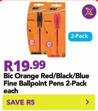 Bic Orange Fine Ballpoint Pens