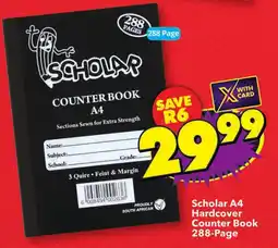 Shoprite Scholar A4 Hardcover Counter Book offer