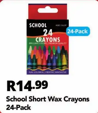Shoprite School Short Wax Crayons offer