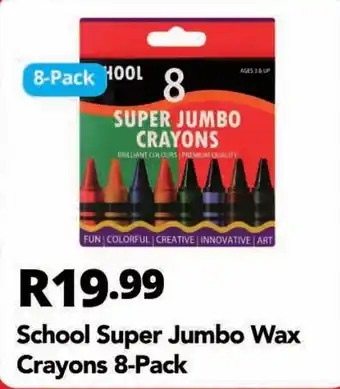 Shoprite School Super Jumbo Wax Crayons offer