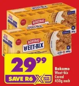 Shoprite Bokomo Weet-bix Cereal offer