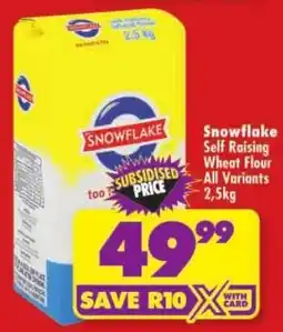 Shoprite Snowflake Self Raising Wheat Flour offer