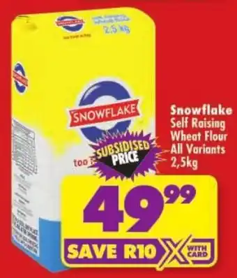 Shoprite Snowflake Self Raising Wheat Flour offer