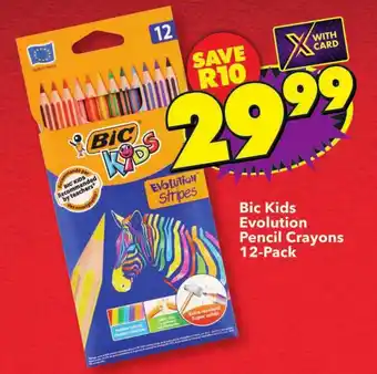 Shoprite Bic Kids Evolution Pencil Crayons offer