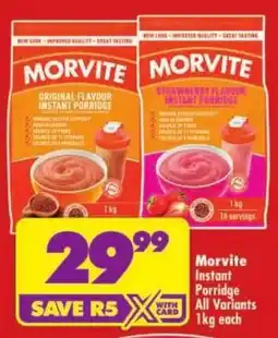 Shoprite Morvite Instant Porridge offer