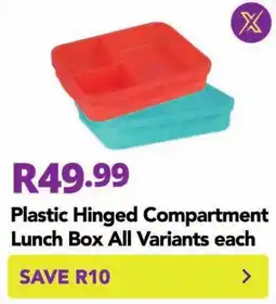 Shoprite Plastic Hinged Compartment Lunch Box offer