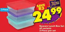 Shoprite Nuware Lunch Box Set offer