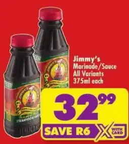 Shoprite Jimmy's Marinade/Sauce offer