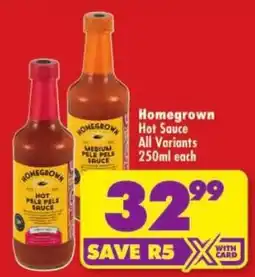 Shoprite Homegrown Hot Sauce offer