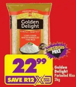 Shoprite Golden Delight Parboiled Rice offer
