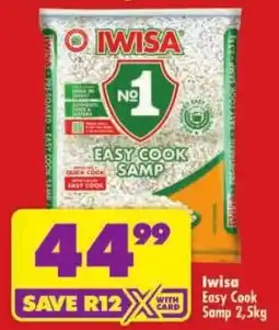 Shoprite Iwisa Easy Cook Samp offer