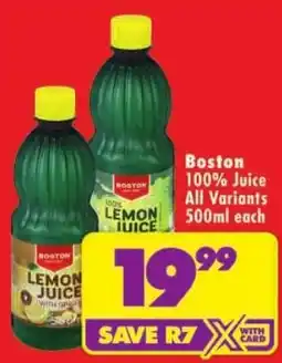 Shoprite Boston Lemon Juice offer