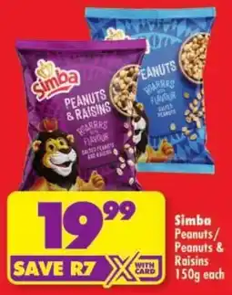 Shoprite Simba Peanuts & Raisins offer