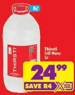 Shoprite Thirsti Still Water offer