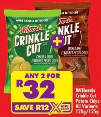 Shoprite Willards Crinkle Cut Potato Chips offer