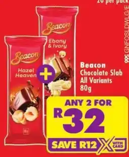 Shoprite Beacon Chocolate Slab All Variants offer