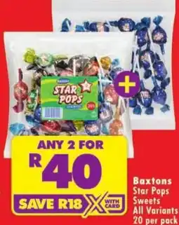 Shoprite Baxtons Star Pops Assorted offer
