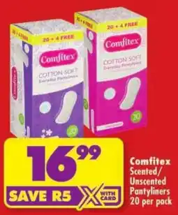 Shoprite Comfitex Cotton Soft Everyday Pantyliners offer