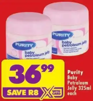 Shoprite Purity baby petroleum jelly offer