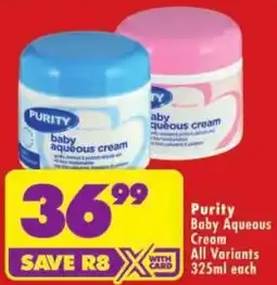 Shoprite Purity Baby Aqueous Cream offer