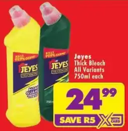 Shoprite Jeyes Thick Bleach offer