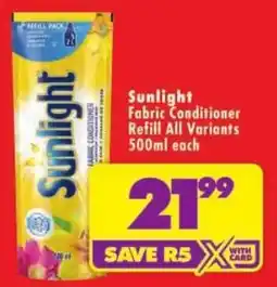 Shoprite Sunlight Fabric Conditioner offer