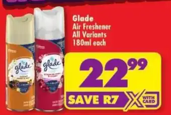 Shoprite Glade Air Freshener offer