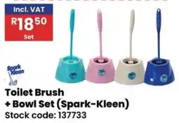 Africa Cash and Carry Toilet Brush + Bowl Set (Spark-Kleen) offer