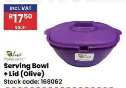 Africa Cash and Carry Serving Bowl + Lid (Olive) offer