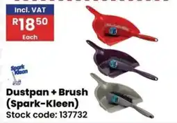 Africa Cash and Carry Dustpan + Brush (Spark-Kleen) offer