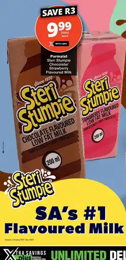 Checkers Steri Stumpie Chocolate Flavoured Milk offer