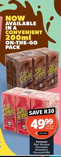 Checkers Steri Stumpie Flavoured Milk offer