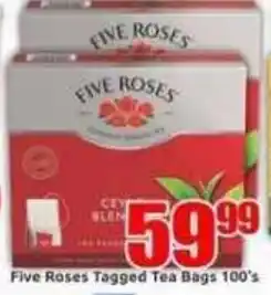 Three Star Cash and Carry Five Roses Tea Bags offer