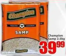 Three Star Cash and Carry Champion Samp offer
