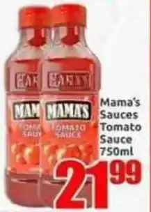 Three Star Cash and Carry Mama's Tomato Sauce offer