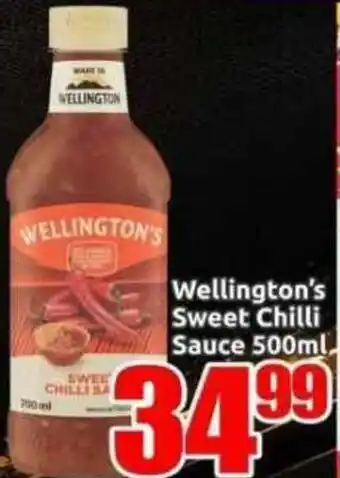 Three Star Cash and Carry Wellington's Sweet Chilli Sauce offer