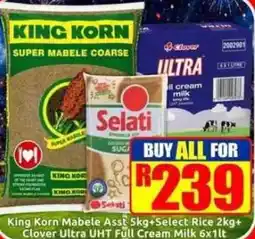 Three Star Cash and Carry King Korn Mabele Coarse Assorted offer