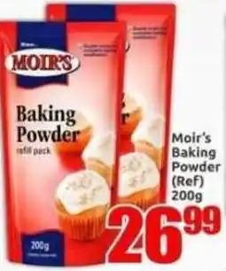 Three Star Cash and Carry Moir's Baking Powder offer