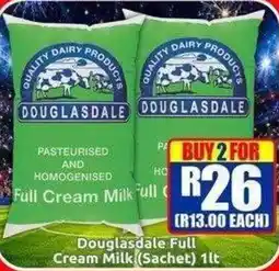 Three Star Cash and Carry Douglasdale Full Cream Milk offer
