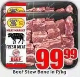 Three Star Cash and Carry Meat Market Beef Stew Bone offer