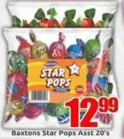 Three Star Cash and Carry Baxtons Star Pops Assorted offer