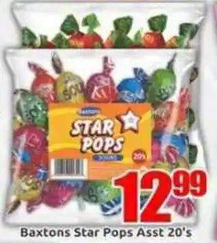 Three Star Cash and Carry Baxtons Star Pops Assorted offer