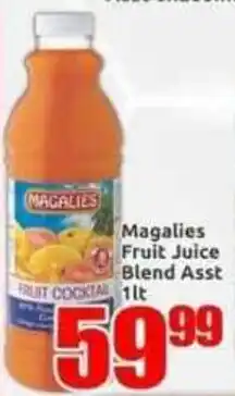 Three Star Cash and Carry Magalies Fruit Juice Blend Assorted offer