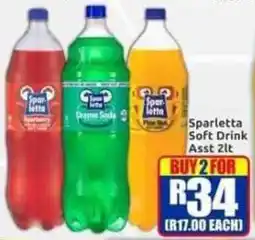 Three Star Cash and Carry Sparletta Soft Drink Assorted offer