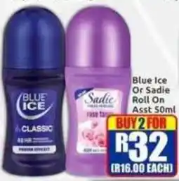 Three Star Cash and Carry Blue Ice Sadie Roll On Assorted offer