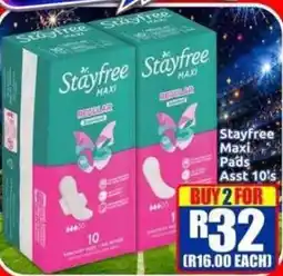 Three Star Cash and Carry Stayfree Maxi Pads offer