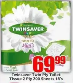 Three Star Cash and Carry Twinsaver Twin Ply Toilet Tissue offer